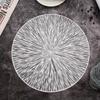 1PC Round Placemats Dining Table Mats Kitchen Hollow Out End Table Decoration Mat