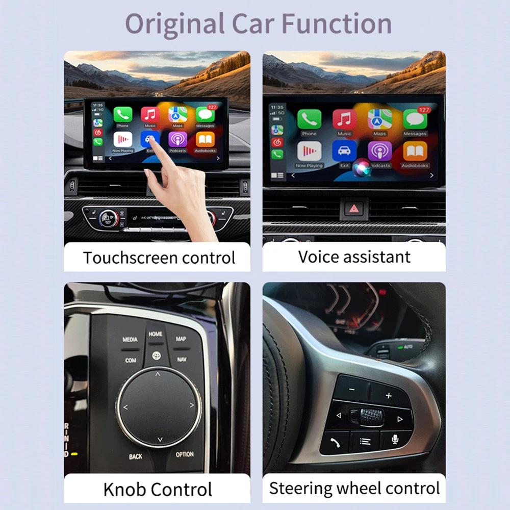 NEW 2in1 Wired To Wireless CarPlay Mini Box Android Auto Adapter BlueTooth WiFi Connect Plug&Play For USB/Type C Dongle