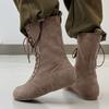 Fashion Autumn and Winter High Top Boots Luxury Designer Minimalist Style Outdoor Fashion Street Walking Warm 38-46 Black Shoes