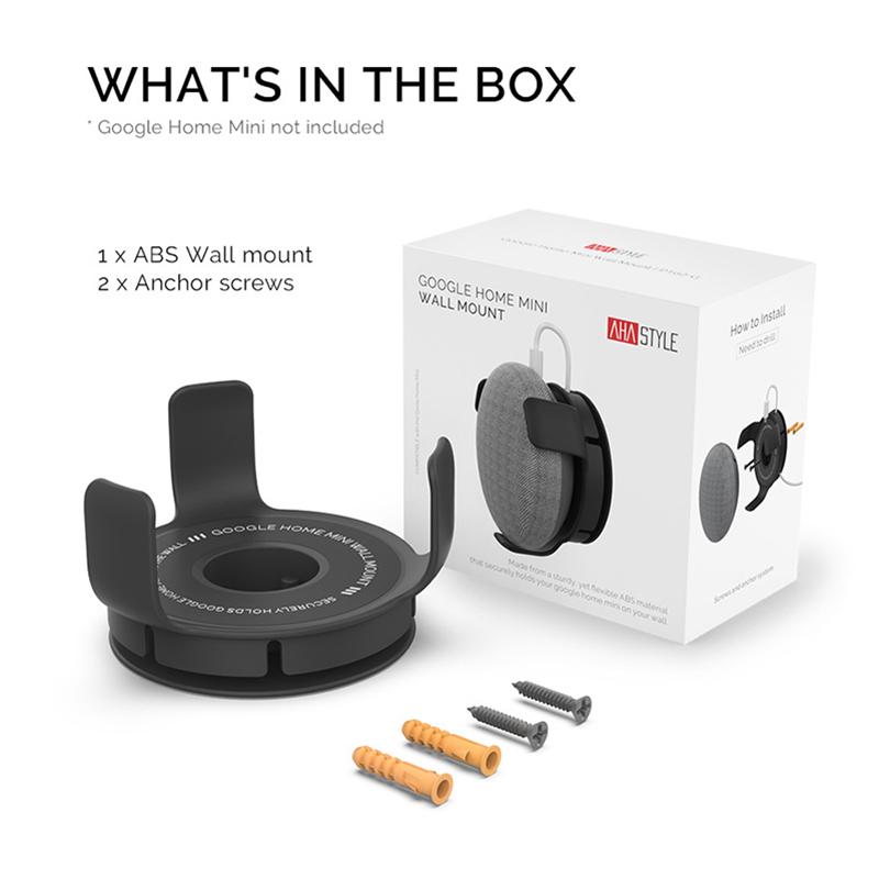 Wall Mount Bracket Smart Speaker Bracket Google Home Mini Smart Speaker Cord Management Storage Hanger For Google Home Mini/Echo Dot