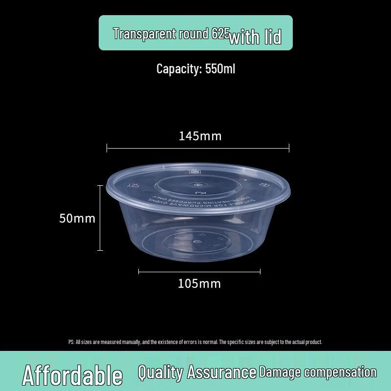 Yudefeng Thickened Round Disposable Food Containers
