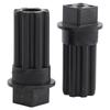 2 PCS Meat Grinder Screw Coupling Black Plastic Quick Installation Meat Grinder Screw Coupling