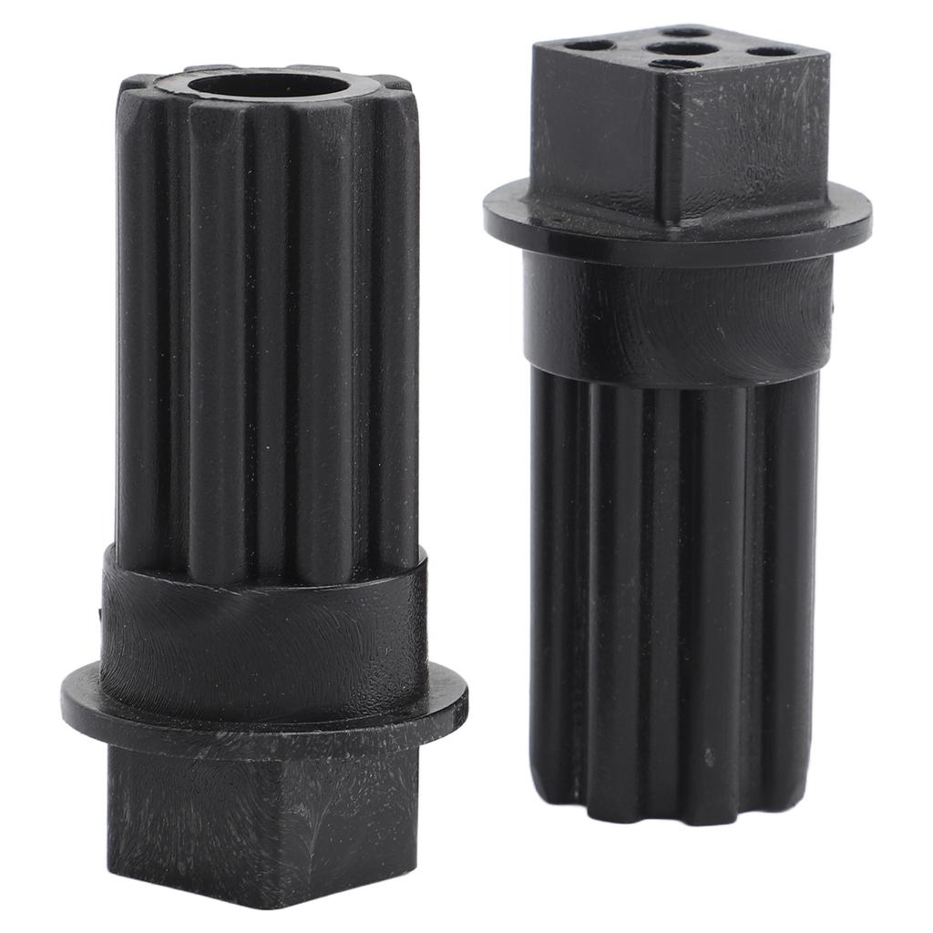 2 PCS Meat Grinder Screw Coupling Black Plastic Quick Installation Meat Grinder Screw Coupling