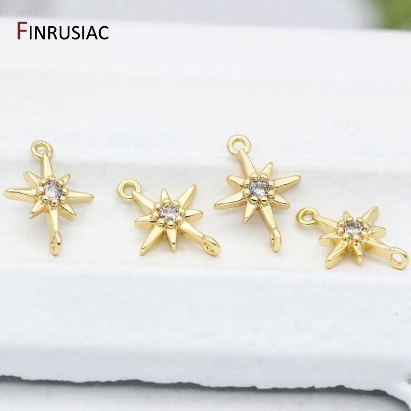 12*9mm Small Star Charm Connectors Accessories For Jewellery Making DIY Craft
