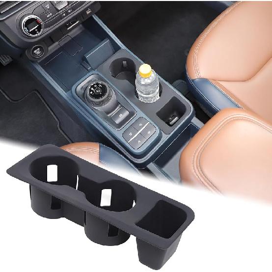 Aunginsy Center Console Cup Holder Protector Compatible with Ford Maverick 2022-2025 Pickup Central Control Front Gear Shifter Drink Cup Holder Front