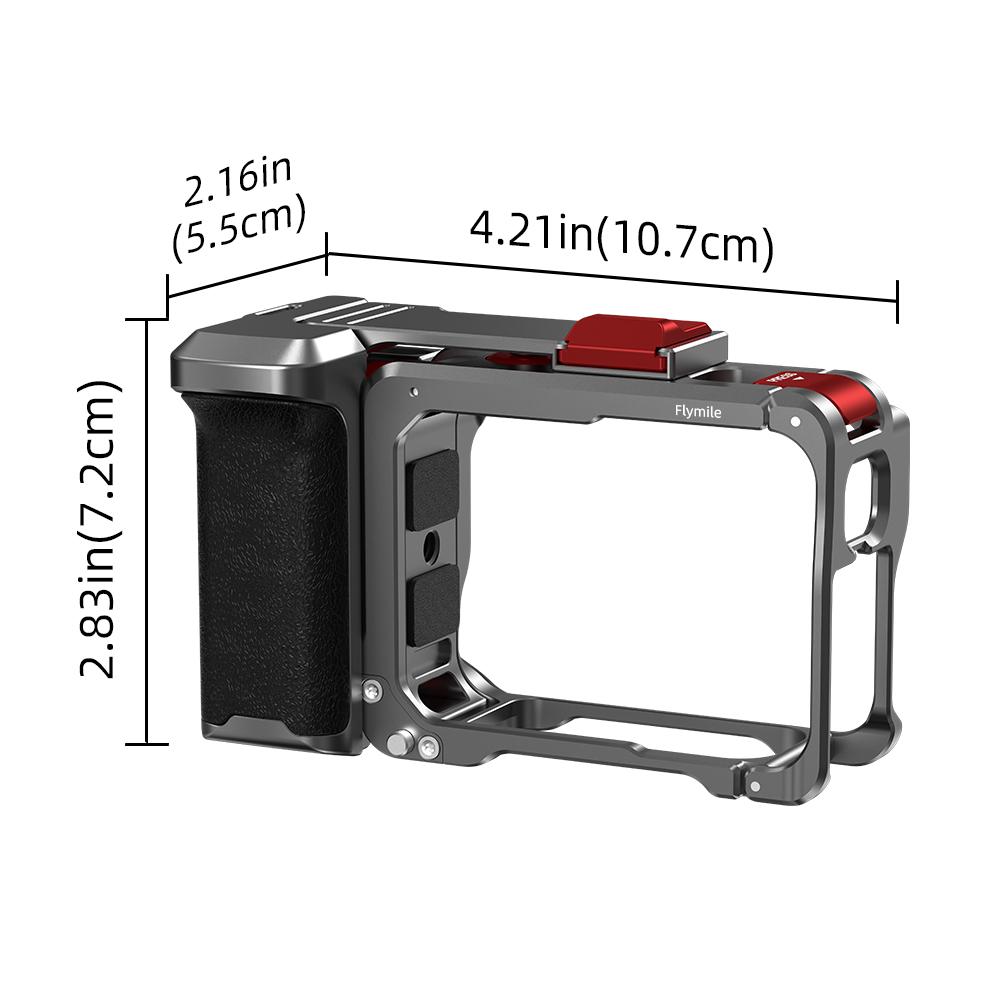 Pro kameru Insta360 Ace Pro/Ace Pro 2 Rukojeť Rychloupínací klec z hliníkové slitiny, Přenosný ruční rámový spouštěcí kit