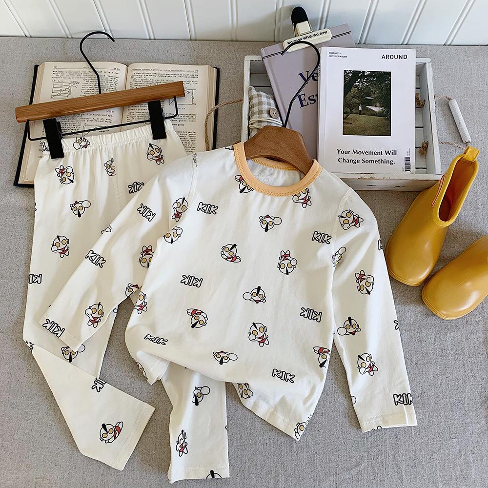 Kinoakiu Kinder Pyjama-Set im koreanischen Stil - Warm, Niedlich, Unisex Schlafbekleidungs-Accessoires