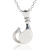 Cloud-jewelry Sitting Cat Women's Necklace Pendant [Wooden Gift Box Included] Sterling Silver 925 CN-5