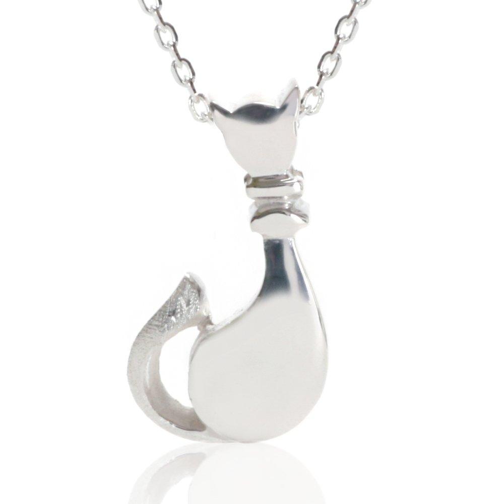 

Cloud-jewelry Sitting Cat Women s Necklace Pendant [Wooden Gift Box Included] Sterling Silver 925 CN-5
