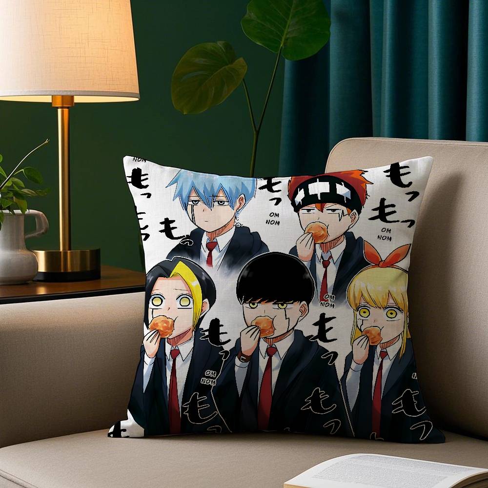 Anime Funny M-Mashle Magic Pillow Case Plush Fabric Soft Pillowcase Double Sided Print Sofa Cushion Cover Throw
