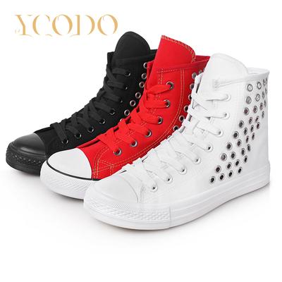 Chaussures en toile décontractées pour femmes, printemps/automne et été, avec fermeture éclair intérieure, évent pour filles, bottes courtes en toile pour étudiantes