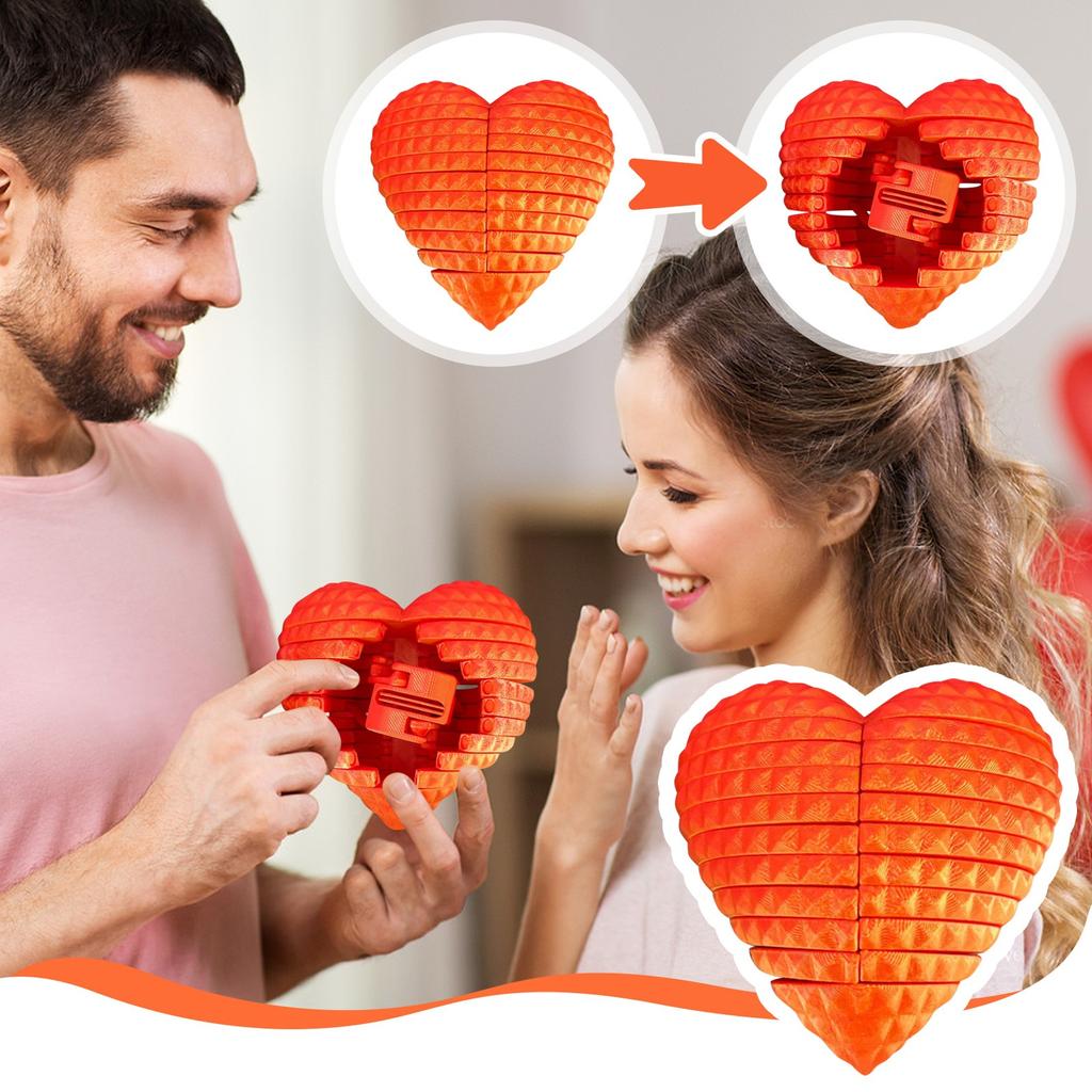 3D Printed Heart Shaped Ring Box