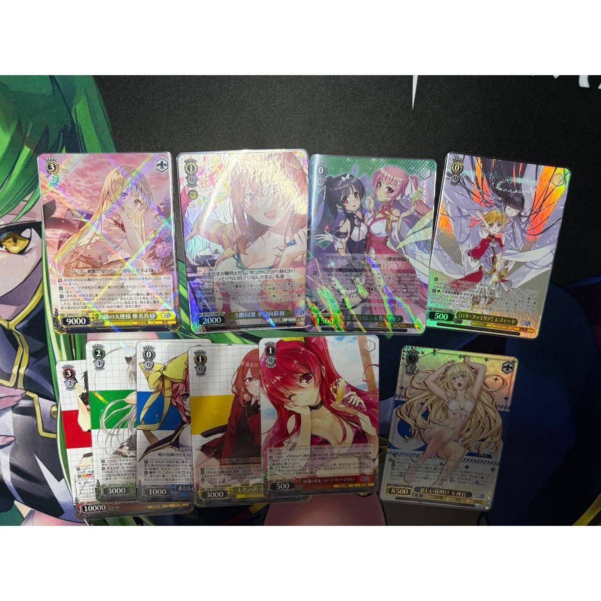 Used Weiss Schwarz GA Bunko New Dawn Priestess SR 3 stars Refiya Mahiru Shiina Set