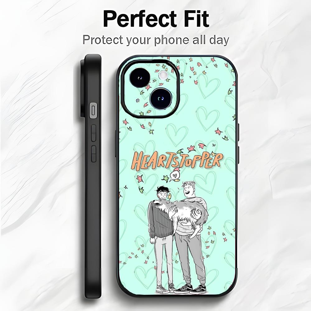 Süß Romantisch Britische TV H-Heartstopper Handyhülle Handyhülle Weiche Verpackung Leicht Für iPhone17 16 15 14 13ProMax