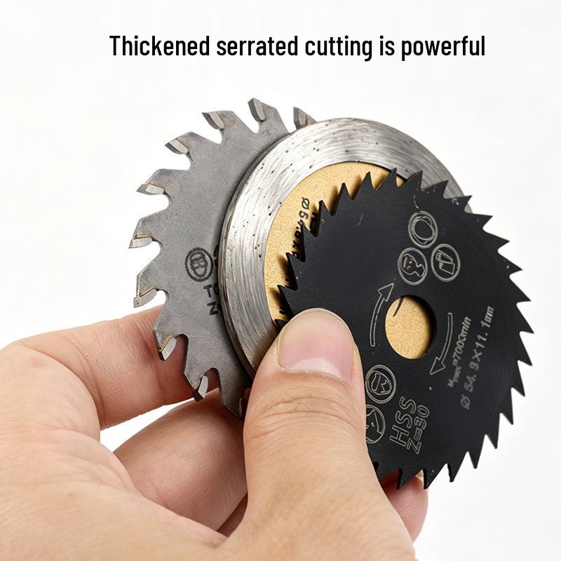 High-Speed Steel Circular Saw Blade for Wood, Metal & Plastic - Electric Grinder & Drill Accessory