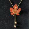 Fashion Sweater Chain Autumn and Winter Light Luxury High-end Long Necklace Women's Versatile Spring and Summer Clothes Pendant Accessories