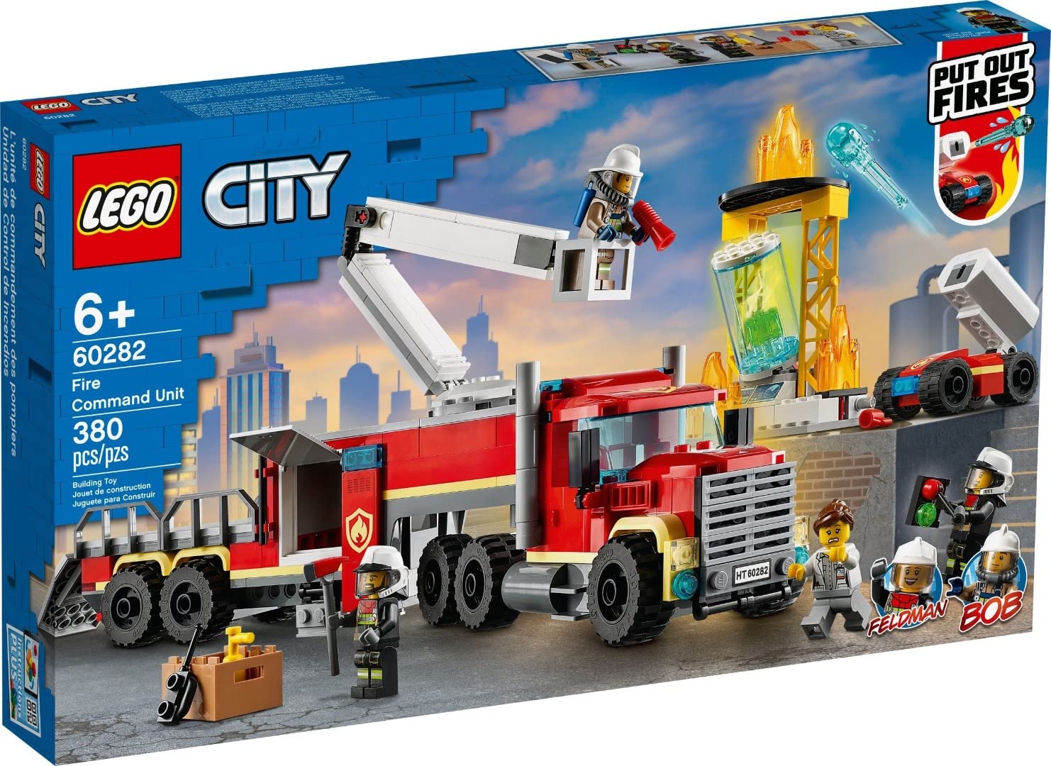 

LEGO City Командный центр пожарной станции 60282, подарок из конструктора для мальчиков и девочек от 6 лет.