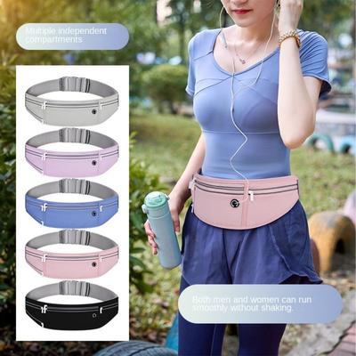 Three-section Marathon Running Bag Waterproof Sports Phone Bag Running Waist Bags  Fanny Phone Pack