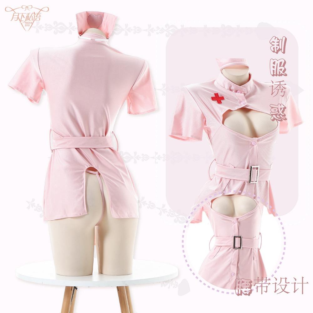 Sexy Lingerie Sexy Pure Desire Nurse Uniform Female Cosplay Passion Clothes Hot Hollow Free Uniform Pajamas