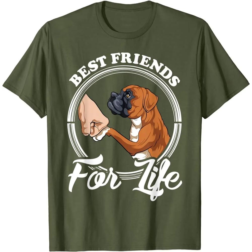 Funny Boxer Dog Shirt Boxer Dog Lovers Gift T-Shirt 100% Cotton O-Neck Short Sleeve Casual Mens T-shirt Size S-3XL