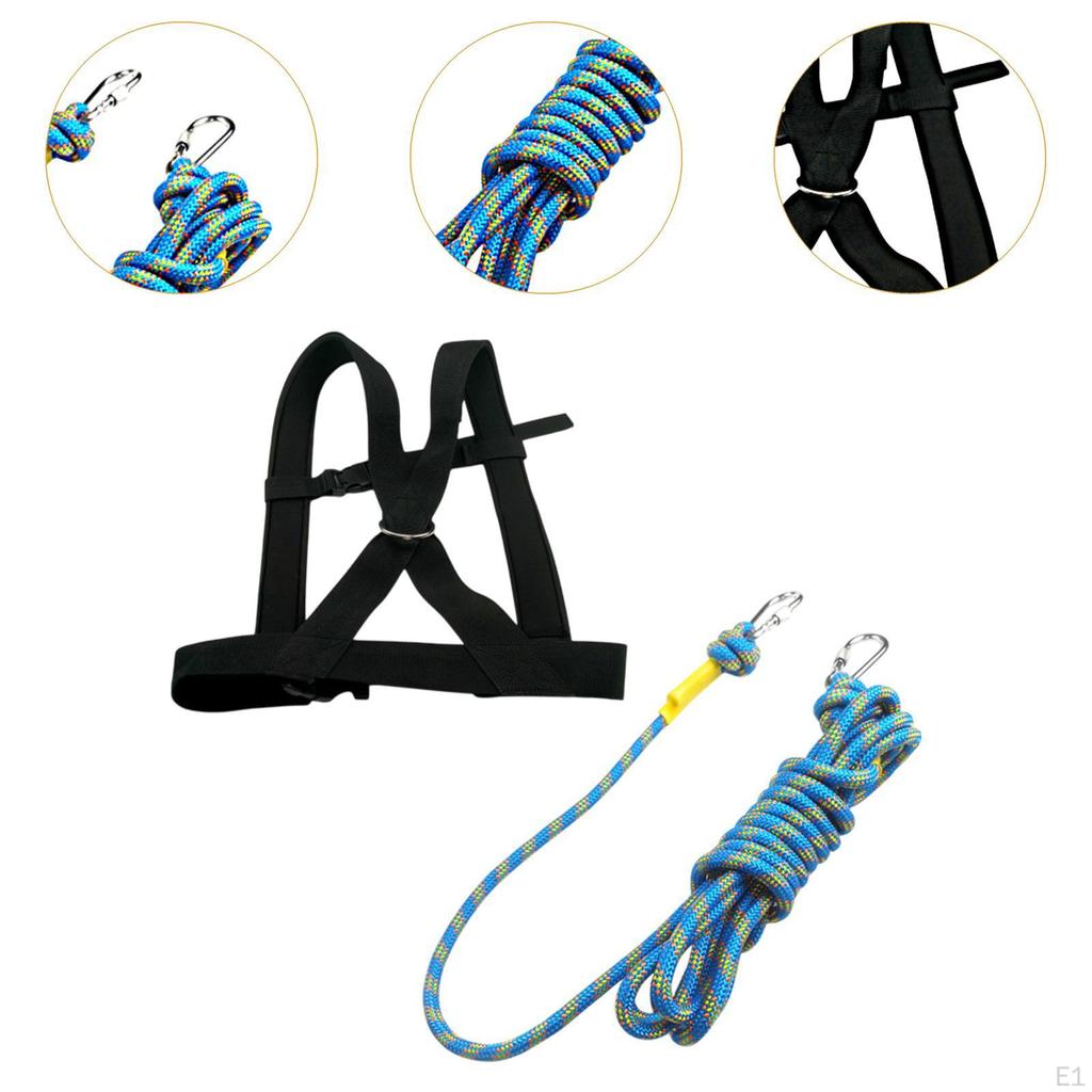 Schlittenzuggeschirr Weste Fitness Widerstandstraining Seil Neopren Polyester Damen Herren Crossbody