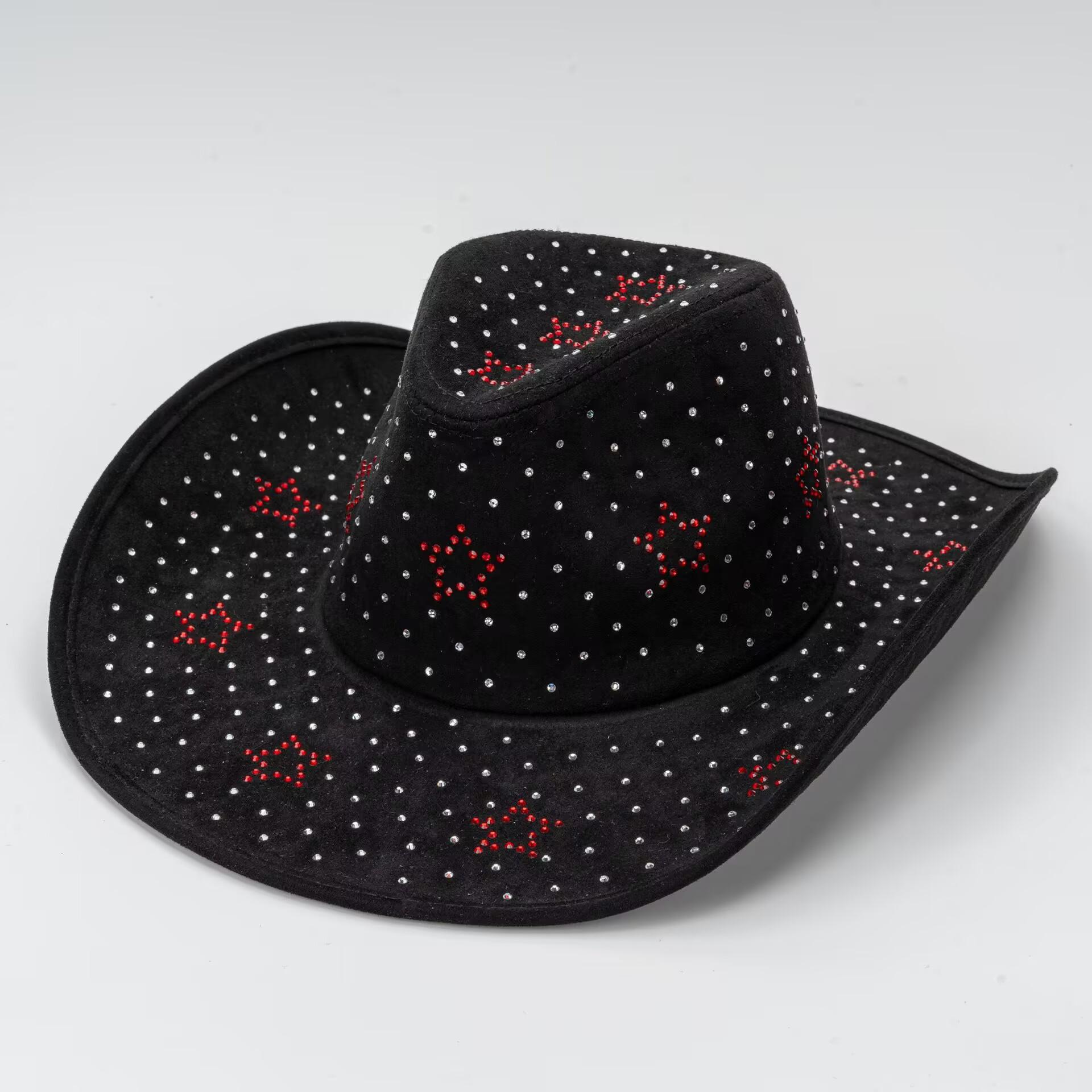 

JYL TS DIY Suede Cowboy Hat Unisex European Wide Brim Western Hat Faux Suede 1222Mao10949 молодіжний морозу кольору