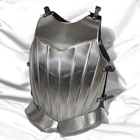 Medieval Steel Cuirass Gothic Breastplate for LARP Reenactments Cosplay Knight Body Armor for Collectors Costume Wear