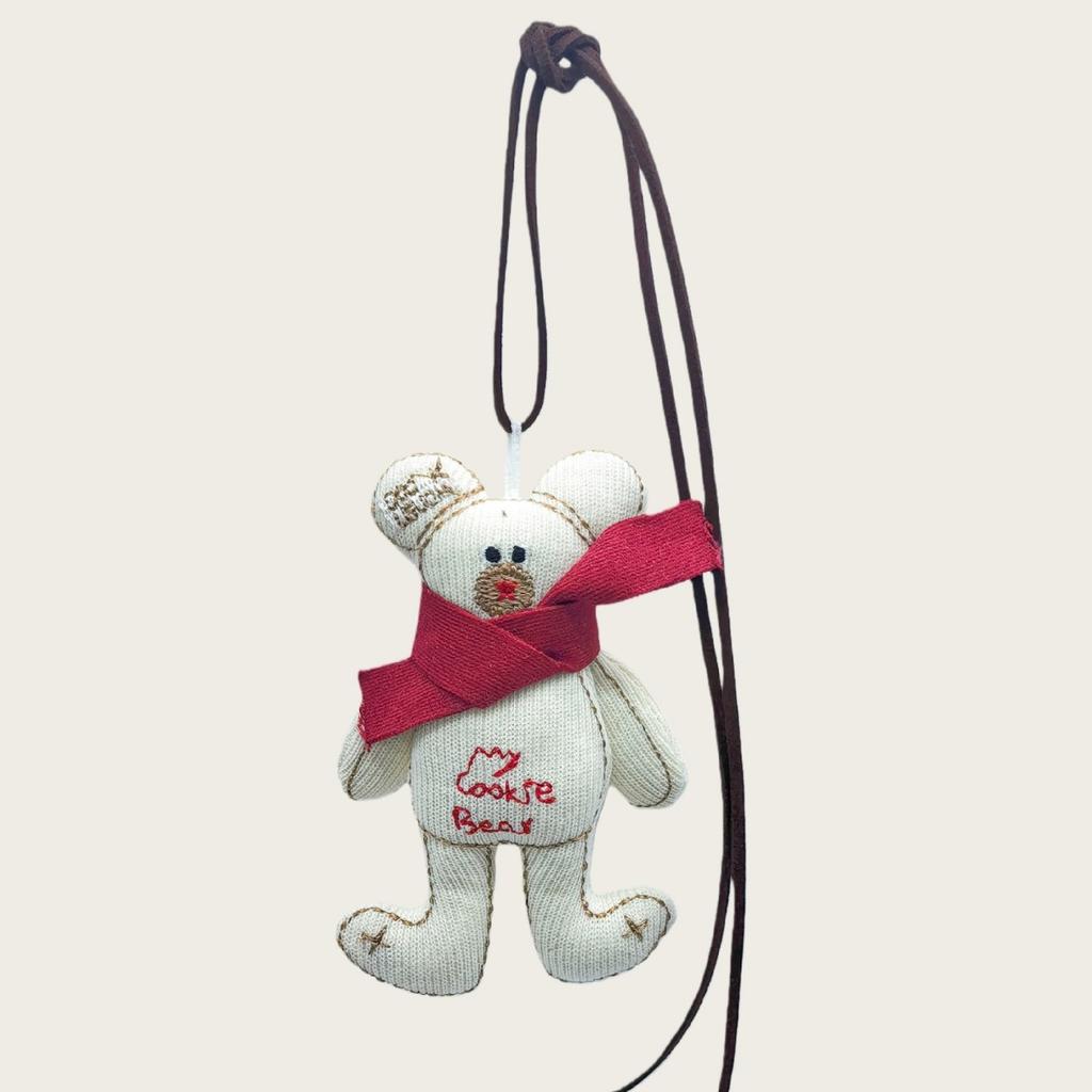 Fabric Filled Cotton Cartoon Bear Keychain Versatile Girls Trend Scarf Little Bear Bear Pendant Bag Pendant