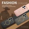 For OPPO Reno 15 15 Pro 15 ProMini  Electroplated Carbon Fiber Magnetic Fingerprint-resistant Shockproof Phone Case