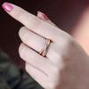 New Triple Interlocked Engagement Rings for Women Stainless Steel Three-in-one Promise Gift for Her Valentines Day