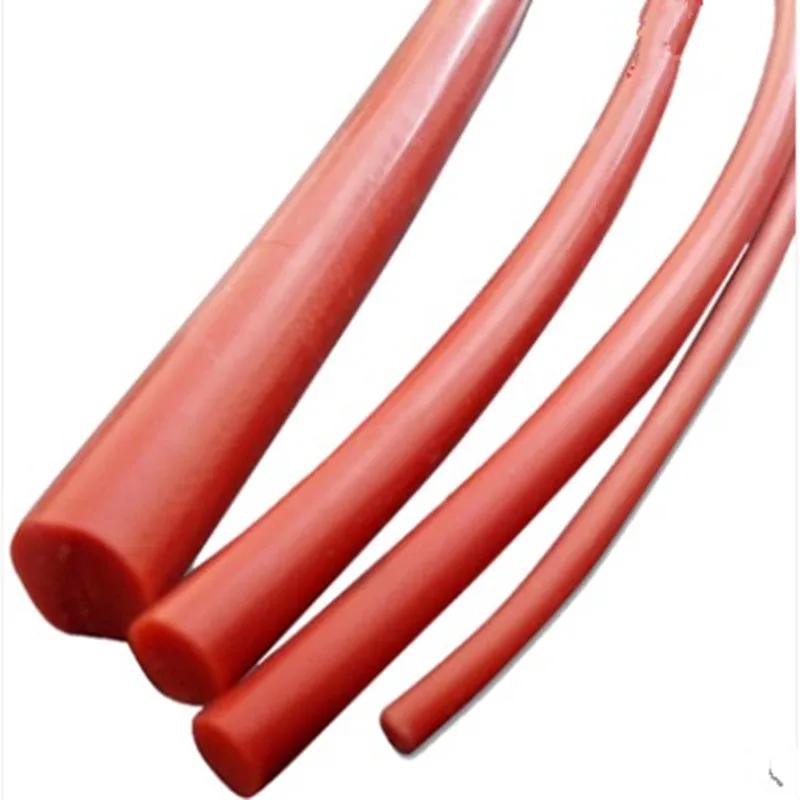 

RED solid round silicone sealing strip Diameter 1-23mm high temperature resistant round red sealing strip silicone rubber strip O&dia 4mm&1meter красный