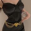 Lady Belly Chain Decorative Waist Chain Aesthetic Body Chain Women Accessories
