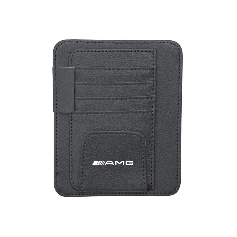 

Car Sunshade Storage Bag Sunglasses Card Clip Organizer For Mercedes Benz AMG W204 W205 W203 W206 W211 W212 W213 W140 W210 W222 чёрный