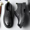 CARTELO British-Style Brogue Shoes, Business Leather Shoes, Thick-Soled Height-Increasing Shoes