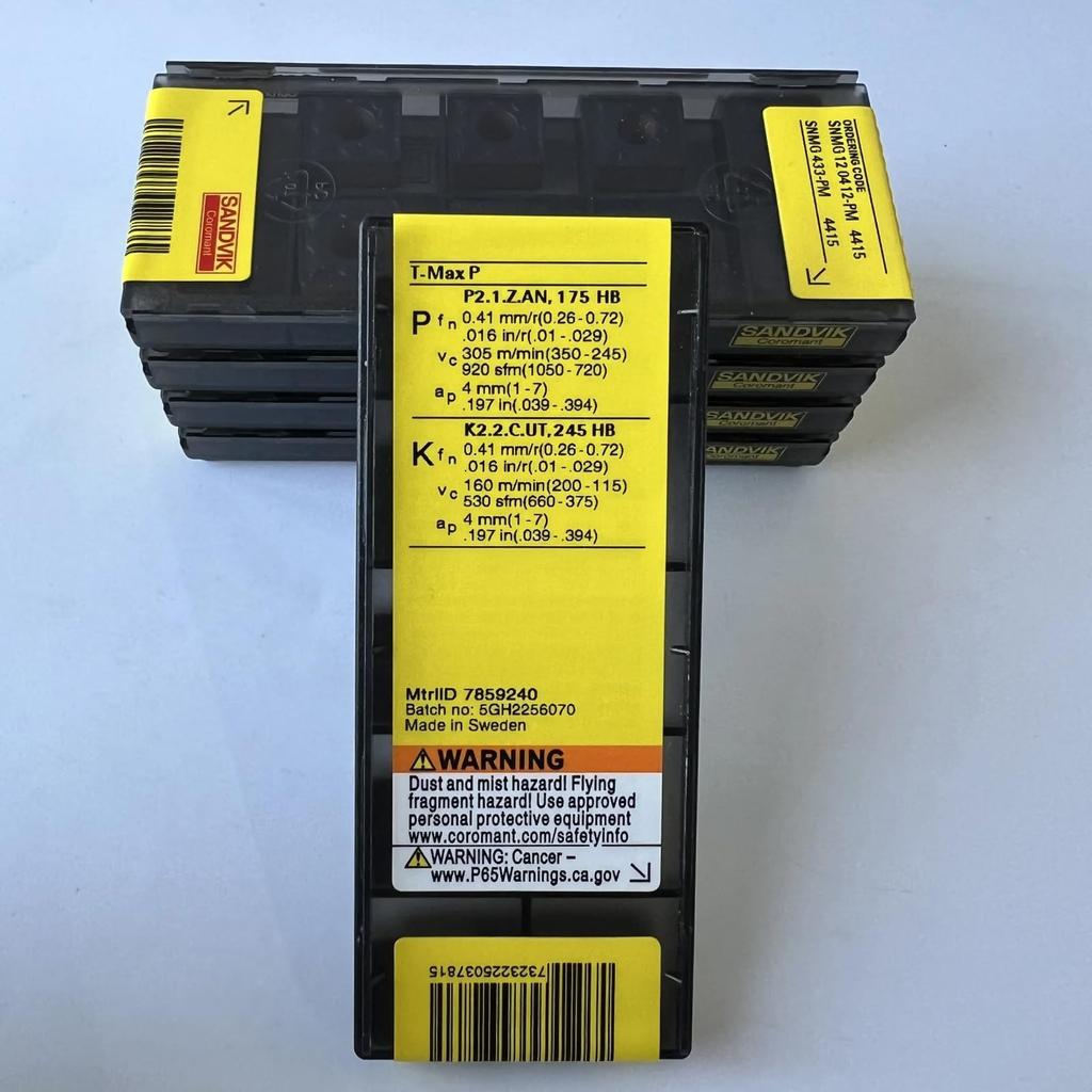 Original Sandvik / SNMG120412-PM 4415  / CNC lathe carbide blade 10 PCS