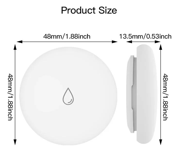 

Tuya Water Sensor Leak Leak Detector Remote Monitoring Kitchen/Bathroom Application Home Assistant Smart Home Accessories