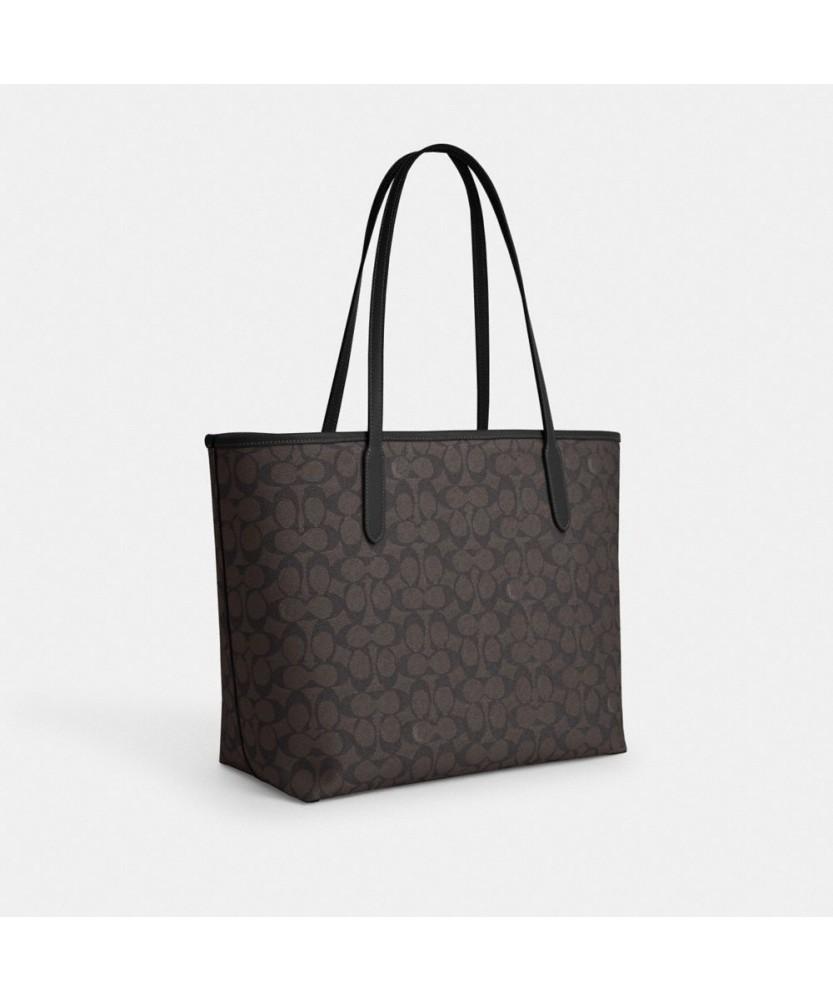 Coach City Tote Bag In Signature Canvas Cv976 Imxaq