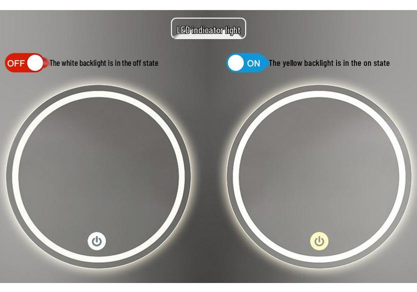 Integrated Mirror Touch Switch with Defogger & LED Strip Controller, 24W, 110-220V