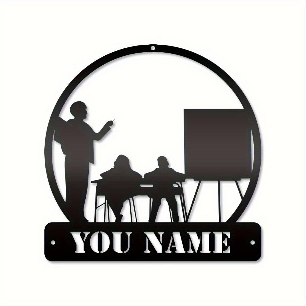 Teacher Metal Wall Art, Classroom Decor Gift for Educators, Appreciation Sign