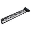 Soft Keyboard Piano 61‑Key Roll Up Silicone Rechargeable Dual Bluetooth Speakers 100‑240VUK Plug