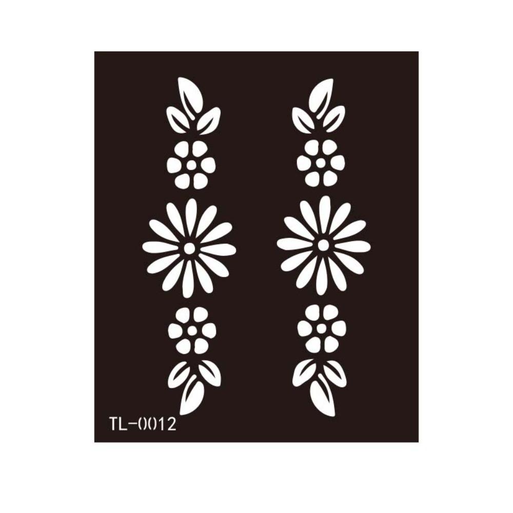 Fake Tattoo Decals Henna Tattoo Template Mehndi Stickers Body Art Sticker Temporary Tattoo Girls