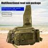 Fishing Tackle Bag Multifunctional Fishing Backpack Single Shoulder Fishing Gear Bag with Rod Holder for Fishing Hiking Hunting