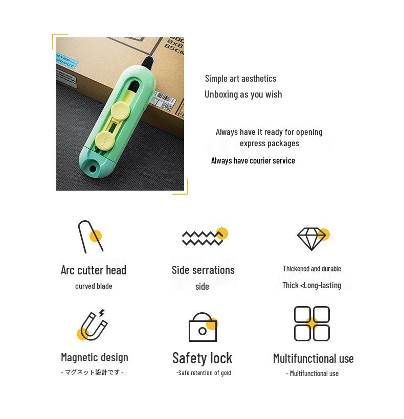 Compact Magnetic Safety Craft Knife