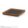 Woodten Wooden Jewelry Large Jewelry Accessory and Small Item Professional Jewelry Display Dark Tray, Tray, Storage, (Large, Gray)