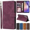 Wallet With Card Slot Flip Leather Case For Samsung Galaxy A05s A07 A13 A14 A15 A16 A17 A26 A34 A35 A36 A52 A53 A54 A55 A56 A71