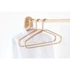 GUDEE Life CAKON Bamboo Hanger, Wooden, 3kg Weight Capacity, Natural Bamboo Design, Shabby White (Set of 3)