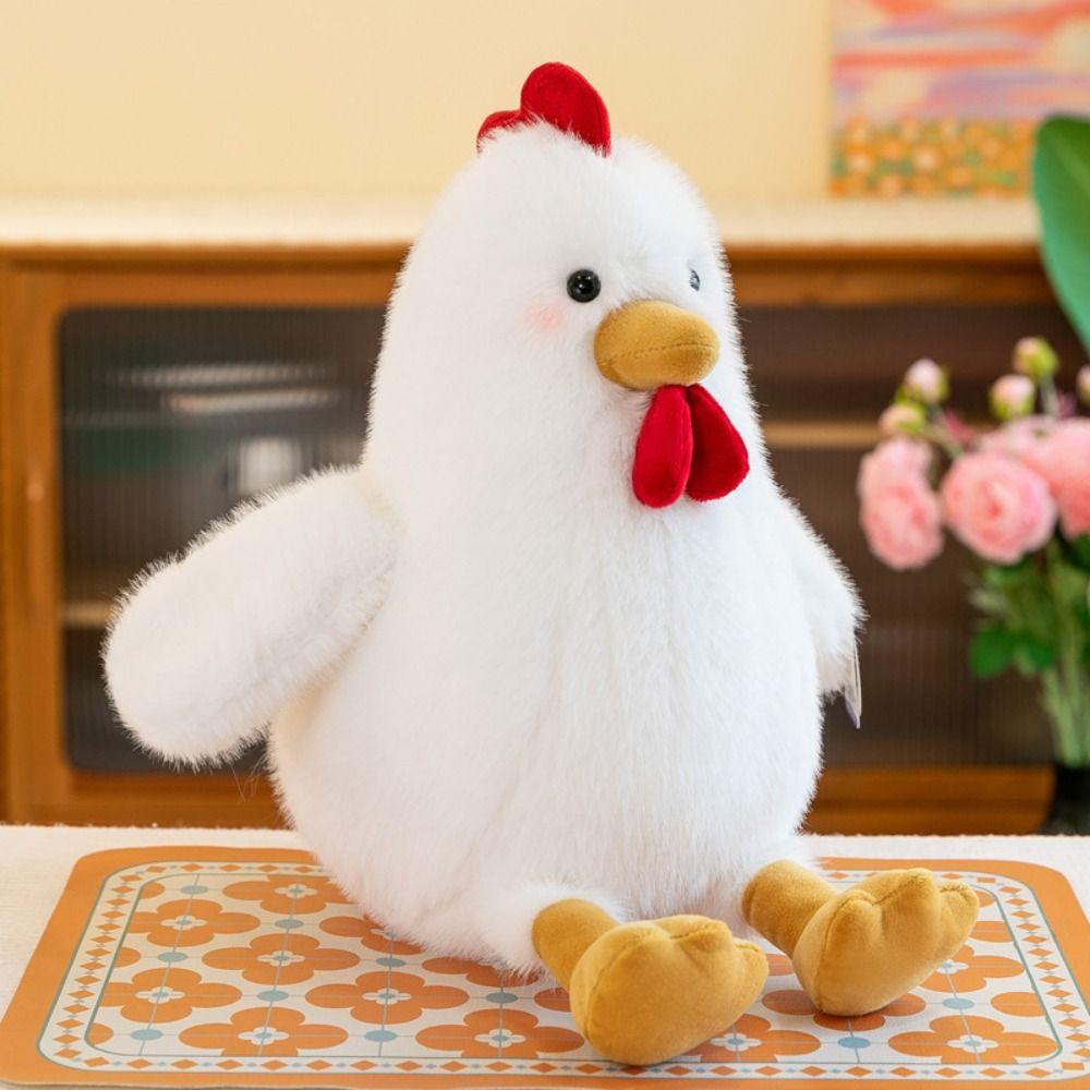 Stuffed Animals Chick Stuffed Doll Realistic Looking Rooster Plushies Chicken Plush Toy  Kids Toy