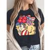 Candy Cartoon Print Streetwear T-shirt Harajuku Clothes Fashion Girls T Shirt Short Sleeve Summer Tee Casual Female O-Neck Top