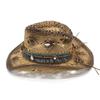 Ethnic Style Hand-Woven Hollow Straw Hat Men'S And Women'S Summer Sun Protection Hat Western Cowboy Straw Hat