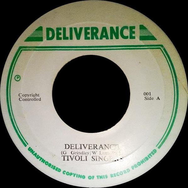 7inch Record TIVOLI SINGERS Deliverance 001 Deliverance Jamaica Reggae Ska Dub Used